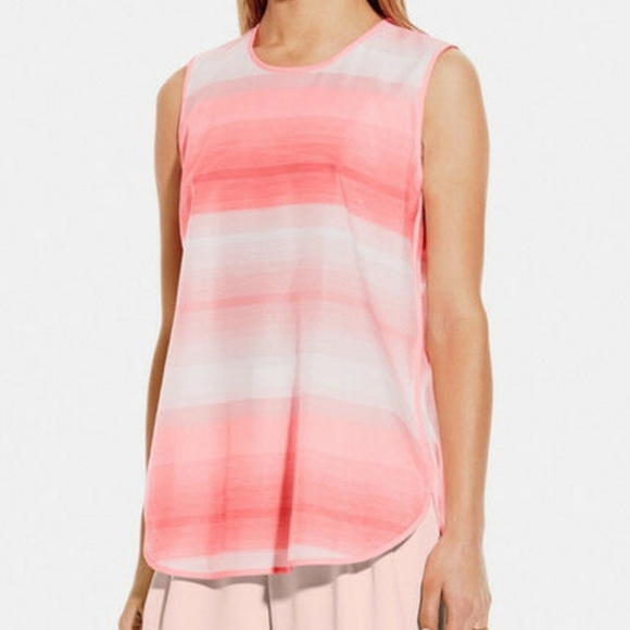 Vince Camuto Pink Striped Sleeveless Top - Picture 3 of 6